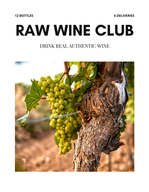 RAW WINE CLUB (12 BOTTLES - 6 DELIVERIES)