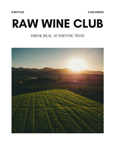 RAW WINE CLUB (8 BOTTLES - 6 DELIVERIES)