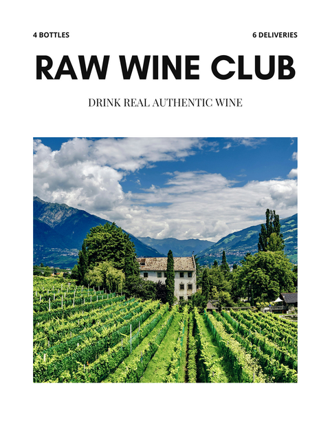 RAW WINE CLUB (4 BOTTLES - 6 DELIVERIES)