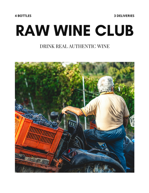 RAW WINE CLUB (4 BOTTLES - 3 DELIVERIES)